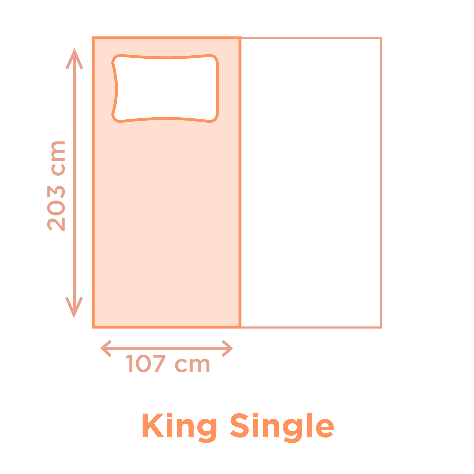King Single Mattress Size & Dimensions in Australia