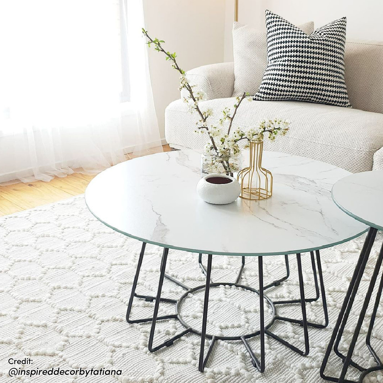 large wire coffee table