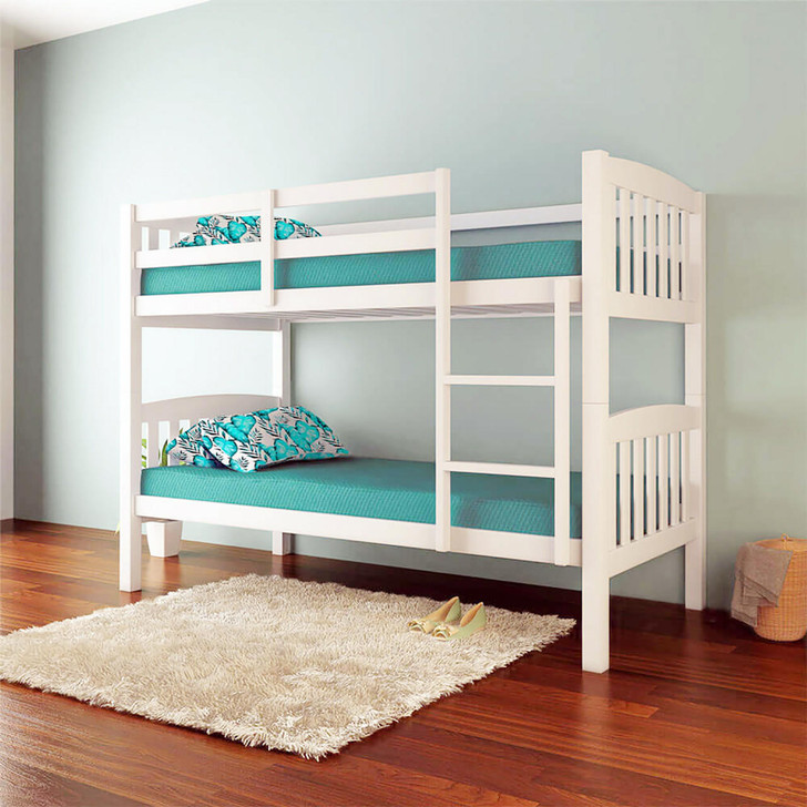 Dante 2-in-1 Solid Pine Timber Bunk Bed